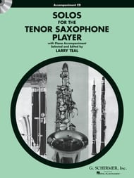 SOLOS FOR THE TENOR SAX PLAYER ACC CD cover